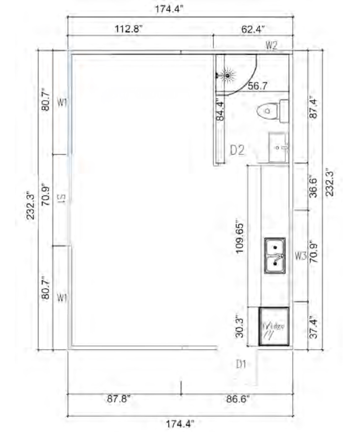 311 Sidekick floor plan